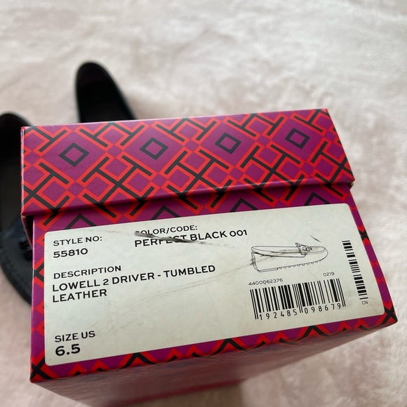 Tory Burch Black Lowell 2 Driver Tumbled Loafer - Picture 6 of 12